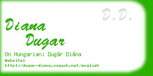 diana dugar business card