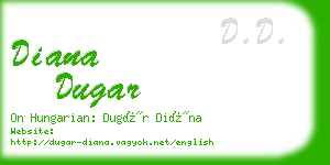 diana dugar business card